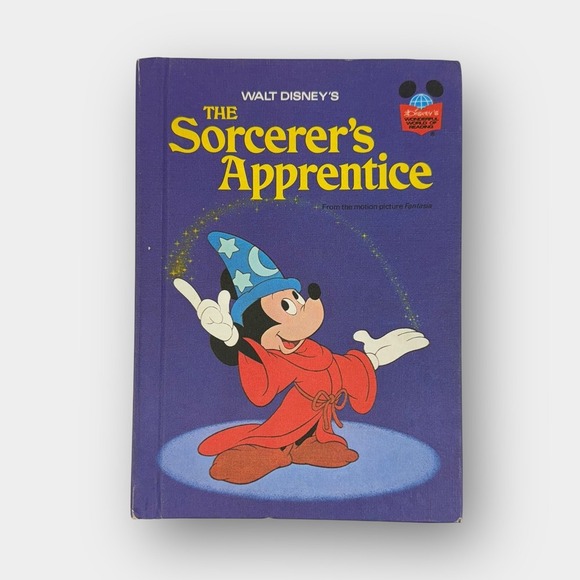 Disney Wonderful World Reading The Sorcerer's Apprentice 1973 Hardcover - Picture 1 of 8